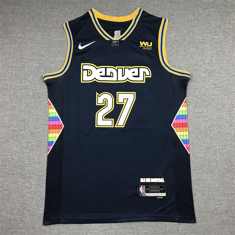 Men Denver Nuggets #27 Murray Dark blue 2022 City Edition Nike NBA Jersey